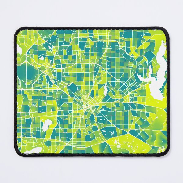 Item preview, Dallas Texas City Map - Green-Yellow Duotone designed and sold by StylishStacks.