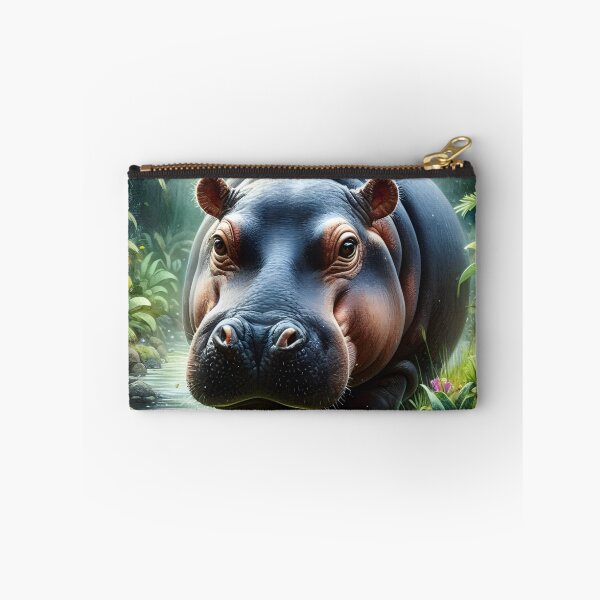 Item preview, Pygmy hippopotamus animal art designed and sold by RubisLeaf.