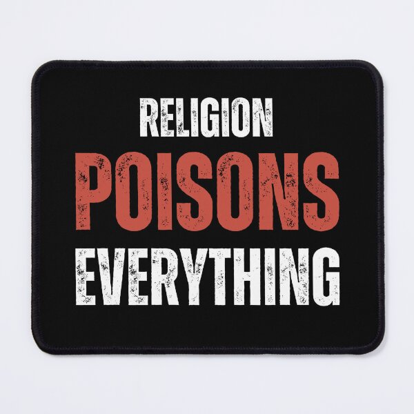 Item preview, religion poisons everything anti religion quotes designed and sold by puppyizo.