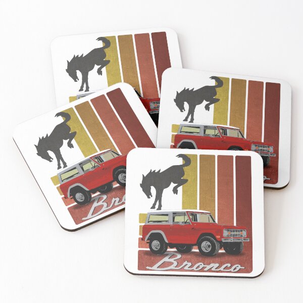 Item preview, Ford Bronco - Retro Red (on white)  designed and sold by Groenendijk.