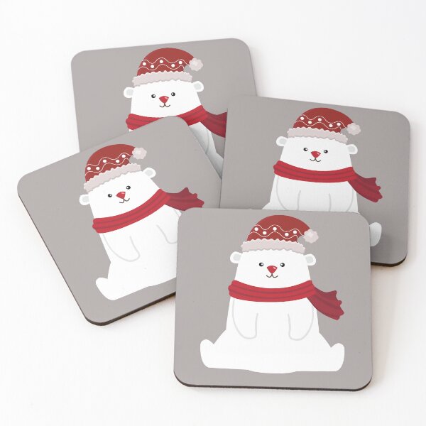 Item preview, Polar bear. Christmas bear. Cheerful bear. White. Christmas.  designed and sold by MagelliShop.