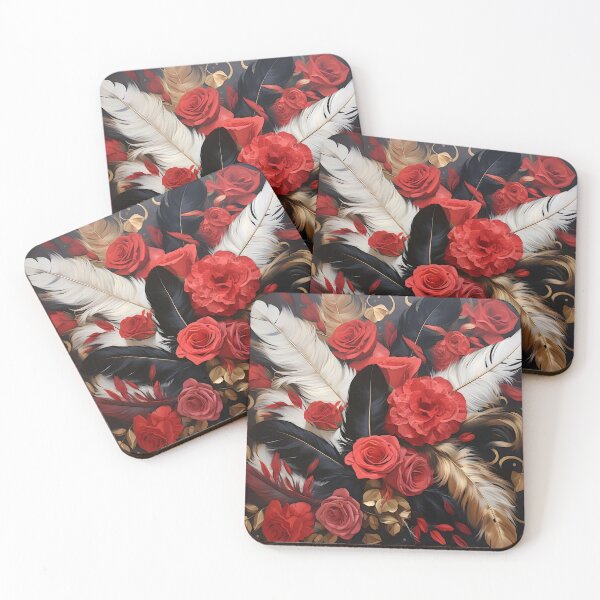 Item preview, floral arrangement of flowers and feathers designed and sold by dcrc.