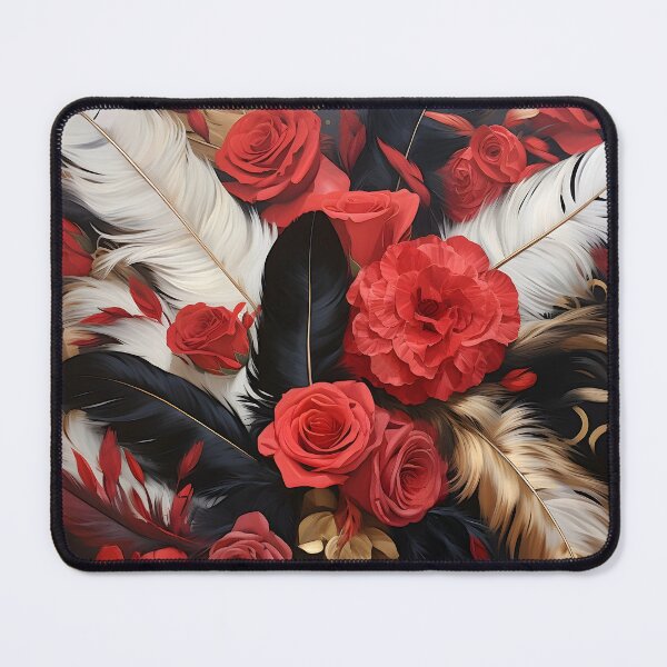 Item preview, floral arrangement of flowers and feathers designed and sold by dcrc.
