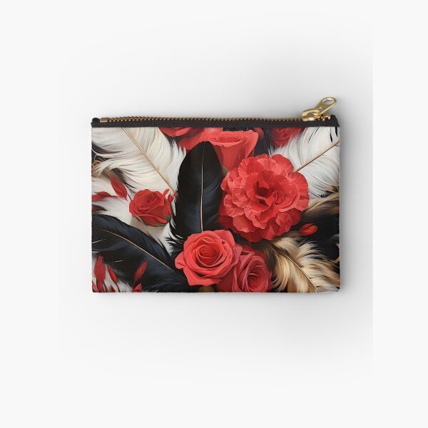 Item preview, floral arrangement of flowers and feathers designed and sold by dcrc.