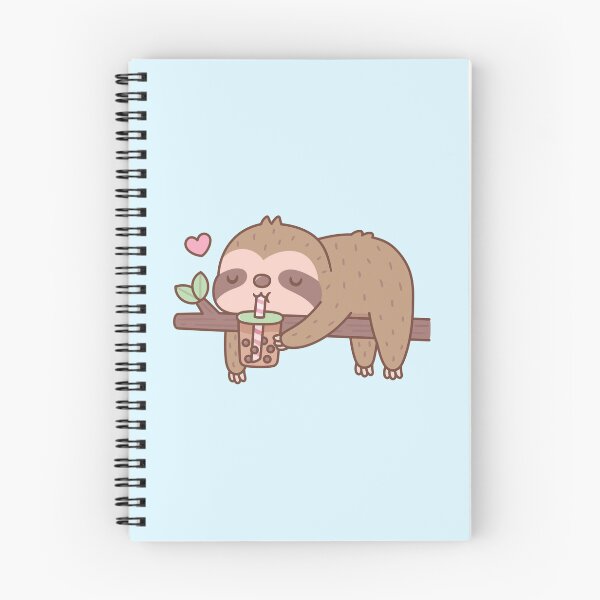 Item preview, Cute Chilling Sloth Drinking Bubble Tea designed and sold by rustydoodle.
