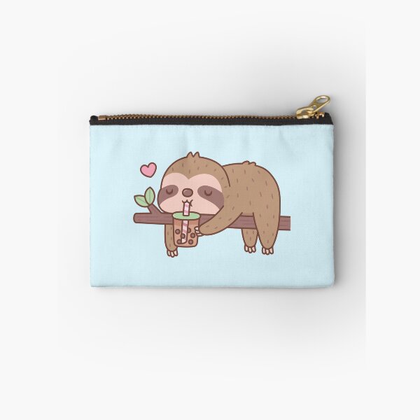 Item preview, Cute Chilling Sloth Drinking Bubble Tea designed and sold by rustydoodle.