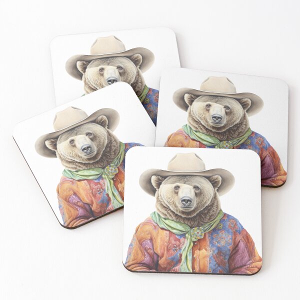 Item preview, Cowboy Bear designed and sold by JackrabbitPub.