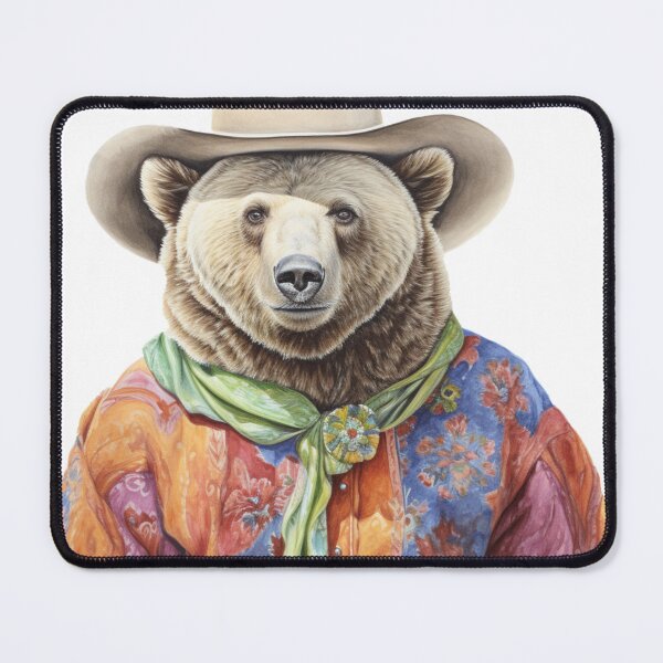Item preview, Cowboy Bear designed and sold by JackrabbitPub.