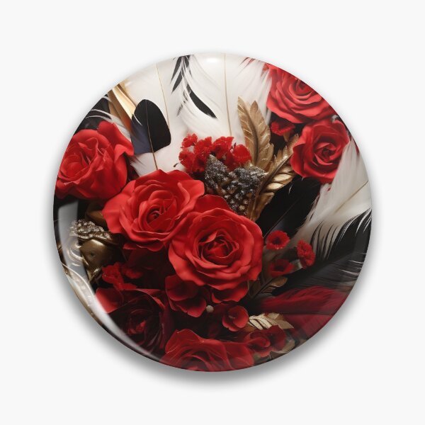 Item preview, floral arrangement of flowers and feathers designed and sold by dcrc.