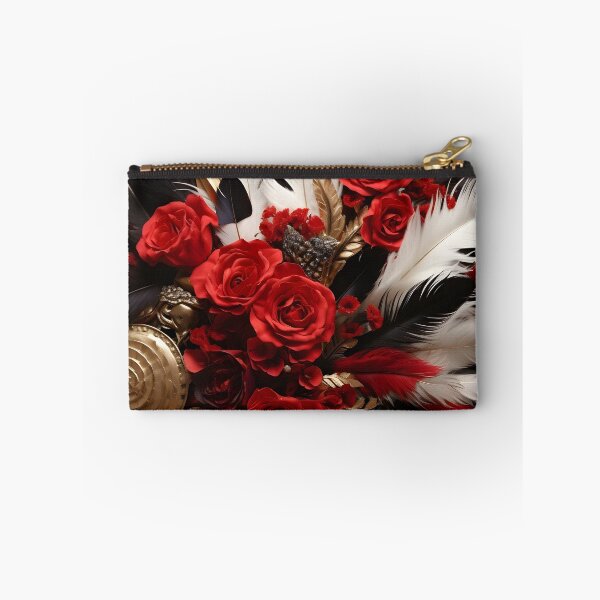 Item preview, floral arrangement of flowers and feathers designed and sold by dcrc.