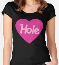 Ziemlich auf der Innenseite Tailliertes Rundhals-Shirt