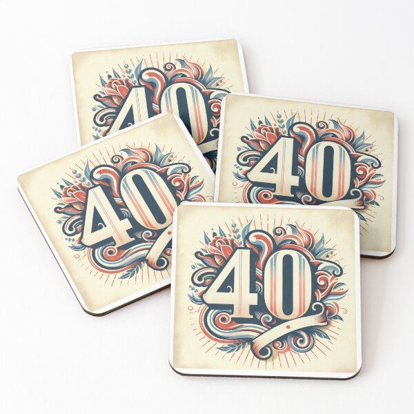 Aperçu de l'œuvre Cadeau d'anniversaire vintage 40e, 1984, style rétro essentiel des années 80 créée et vendue par RSRS Shop.