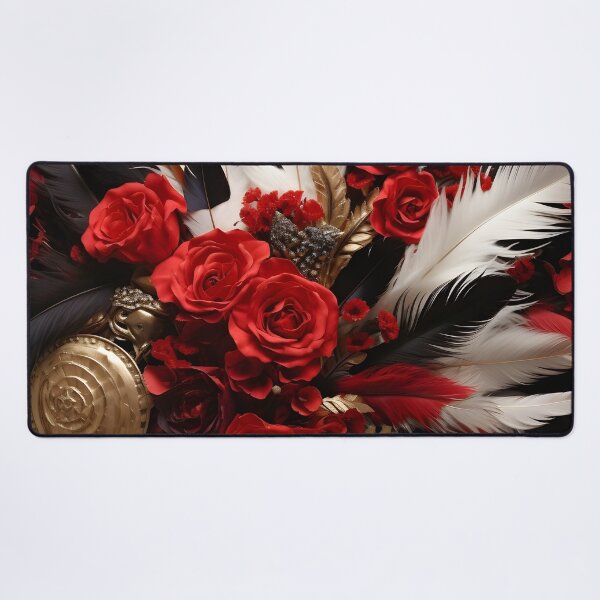 Item preview, floral arrangement of flowers and feathers designed and sold by dcrc.