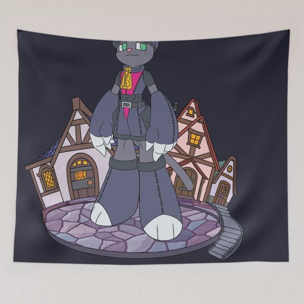 Item preview, Toto Cat the Purple Cat V2 - purple cartoon character designed and sold by 4ThingTon.