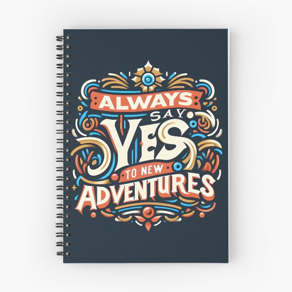 Item preview, Always say yes to new adventures, typography designed and sold by maxmaj.