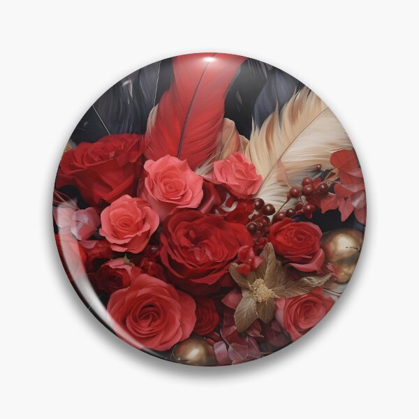 Item preview, floral arrangement of flowers and feathers designed and sold by dcrc.