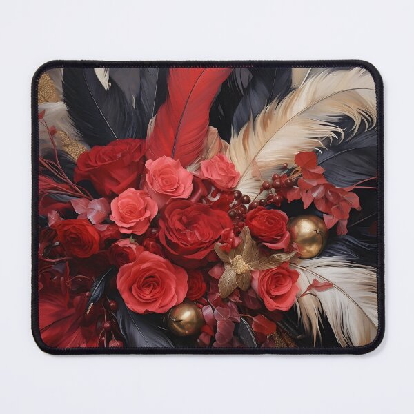 Item preview, floral arrangement of flowers and feathers designed and sold by dcrc.