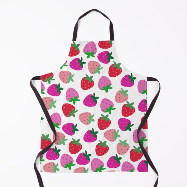 Item preview, pink strawberry field summer cute nature fruit girly pattern designed and sold by DesignYourWaystore.