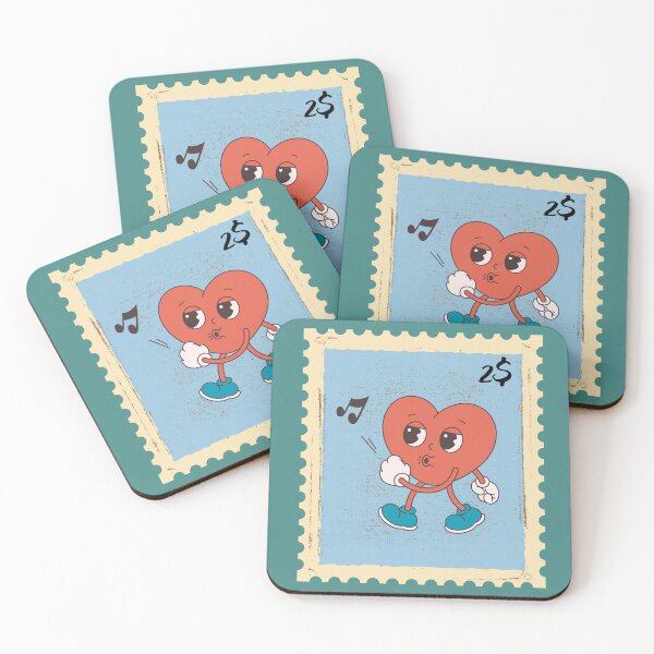 Item preview, SERIES OF VINTAGE STAMPS. THE HEART THAT WHISTLES designed and sold by infinitearte.