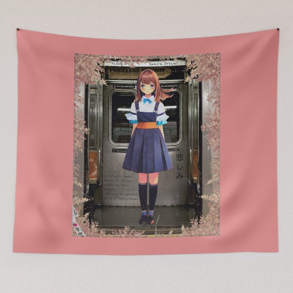 Item preview, Anime Girl: Fading Sakura Dreams designed and sold by Pixelfunk.