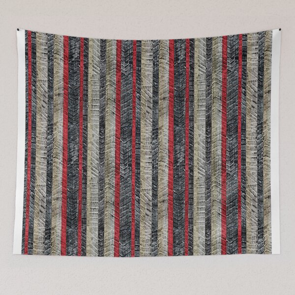 Item preview,  Tire texture stripes zigzag red designed and sold by Alessandro Remo Mazzoni Remotextiles.