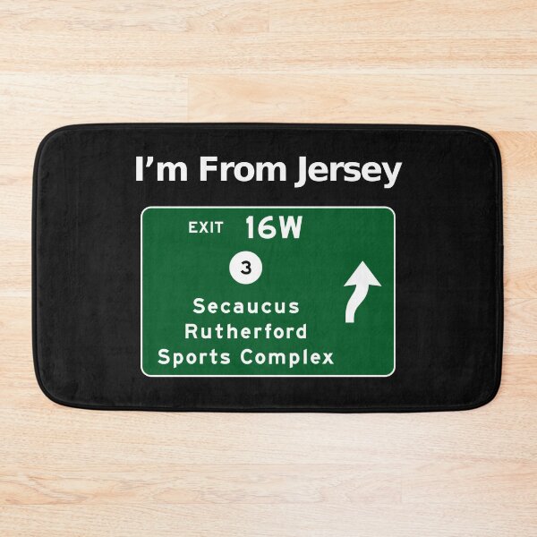 Item preview, From Jersey, New Jersey Secaucus, Rutherford, Sports  Exit 16W Graphic Design designed and sold by CoolUniqueNovel.