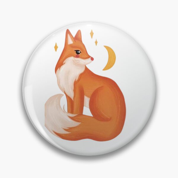 Artikelvorschau, Entzückender Mondfuchs | Aufkleber entworfen und verkauft von NicolasGlowArt.