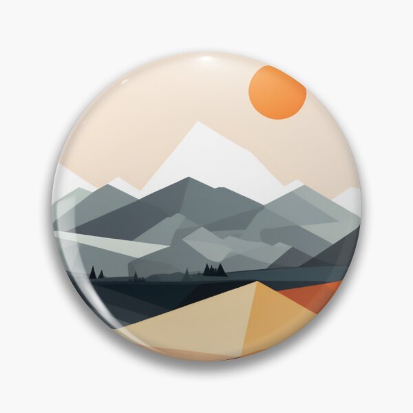 Item preview, Harmony Peaks: A Geometric Landscape designed and sold by RipollDesigns.