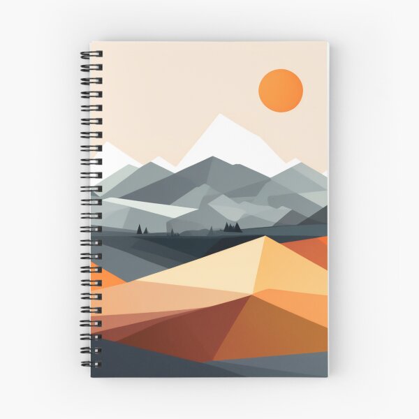 Item preview, Harmony Peaks: A Geometric Landscape designed and sold by RipollDesigns.