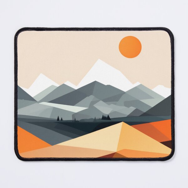 Item preview, Harmony Peaks: A Geometric Landscape designed and sold by RipollDesigns.