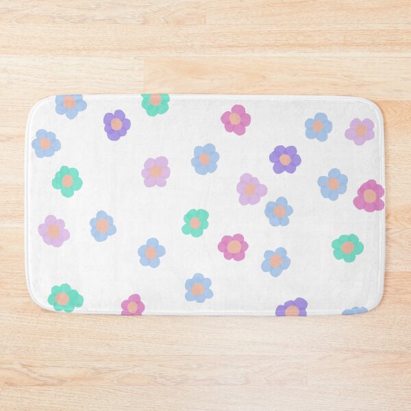 Item preview, Pink, Blue, Green, Purple and Blue Flowers  pattern designed and sold by Anton Repetto.