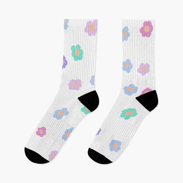 Item preview, Pink, Blue, Green, Purple and Blue Flowers  pattern designed and sold by Anton Repetto.