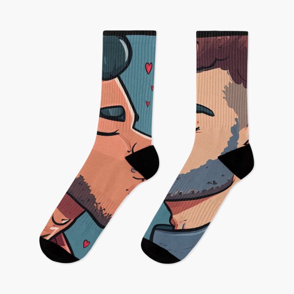 Item preview, Cartoon of two men kissing  designed and sold by Photopat.