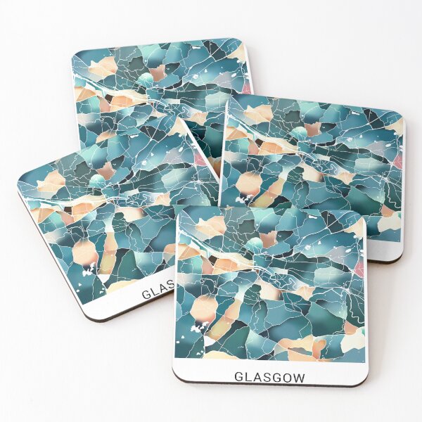 Item preview, Glasgow UK Named City Map - Lush Green designed and sold by StylishStacks.