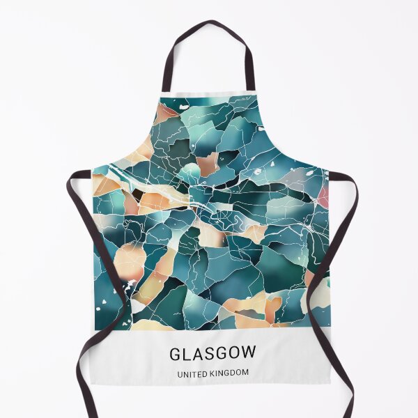 Item preview, Glasgow UK Named City Map - Lush Green designed and sold by StylishStacks.