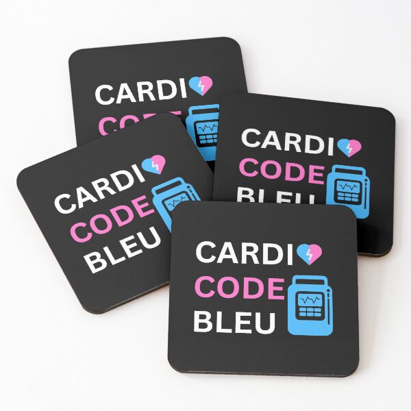 Item preview, Great Defibrillator Cardio Code Bleu designed and sold by MotivaChic.