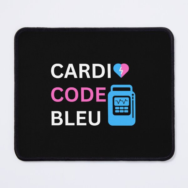 Item preview, Great Defibrillator Cardio Code Bleu designed and sold by MotivaChic.
