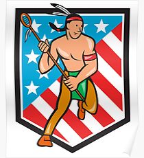 Native American Lacrosse Poster