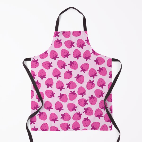 Item preview, soft pink strawberry field summer cute nature fruit girly pattern designed and sold by DesignYourWaystore.