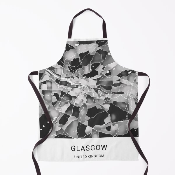 Item preview, Glasgow UK Named City Map - Black and White designed and sold by StylishStacks.