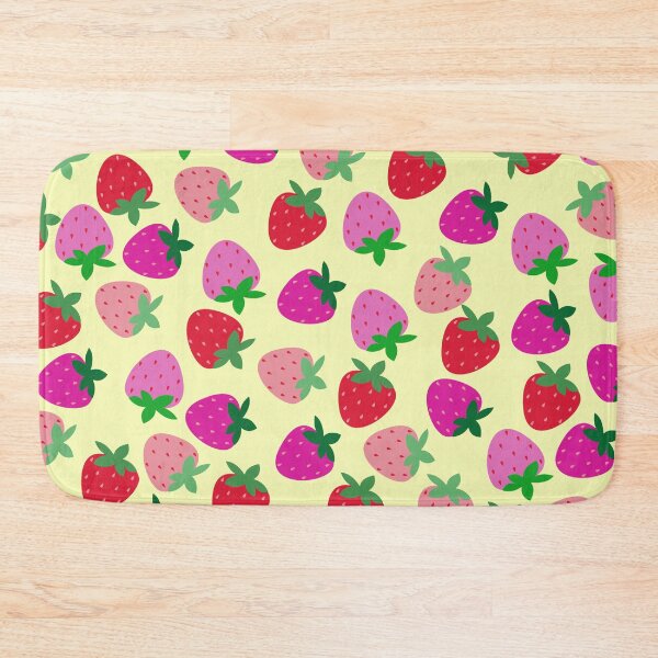 Item preview, strawberry field pink summer cute nature fruit girly pattern designed and sold by DesignYourWaystore.