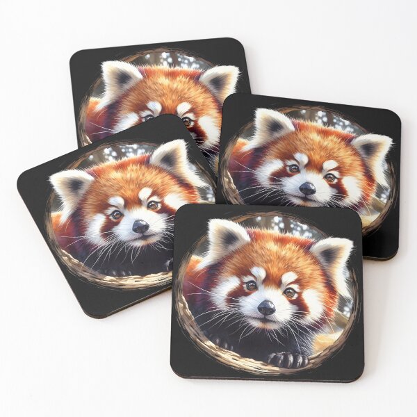 Item preview, Red panda animal  art designed and sold by RubisLeaf.