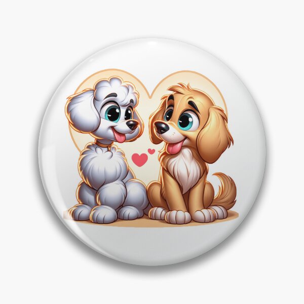 Item preview, Puppy Love - Canine Valentine's Day Illustration designed and sold by Veteme.
