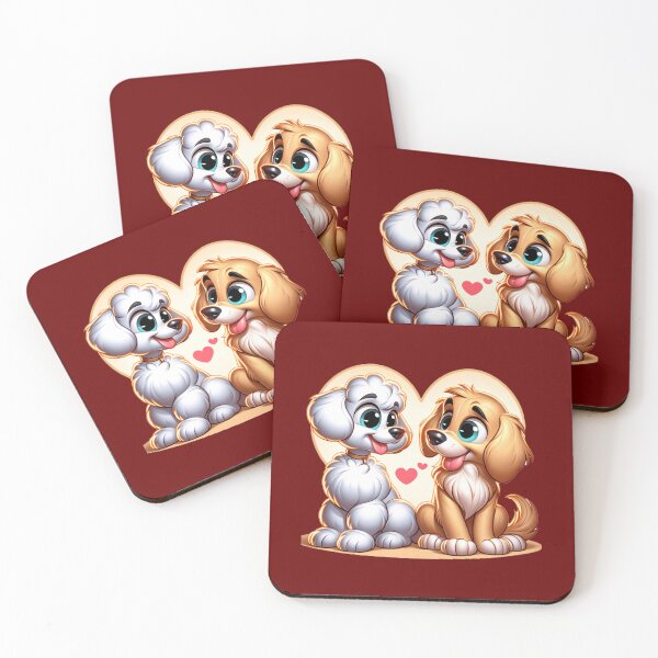 Item preview, Puppy Love - Canine Valentine's Day Illustration designed and sold by Veteme.