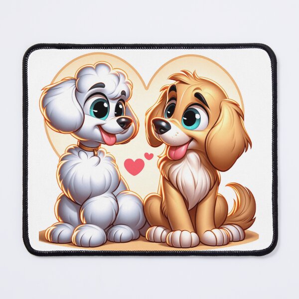 Item preview, Puppy Love - Canine Valentine's Day Illustration designed and sold by Veteme.