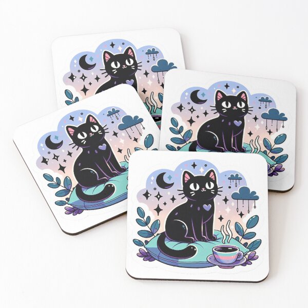 Item preview, cute black pussy sticker designed and sold by SpesWorld.