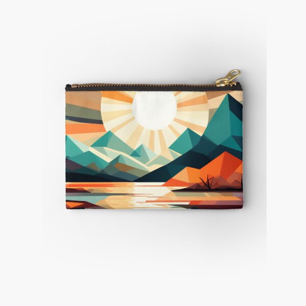 Item preview, Boho Trails: Geometric Figures in Vibrant Landscape Harmony designed and sold by RipollDesigns.