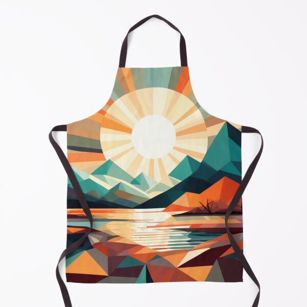 Item preview, Boho Trails: Geometric Figures in Vibrant Landscape Harmony designed and sold by RipollDesigns.