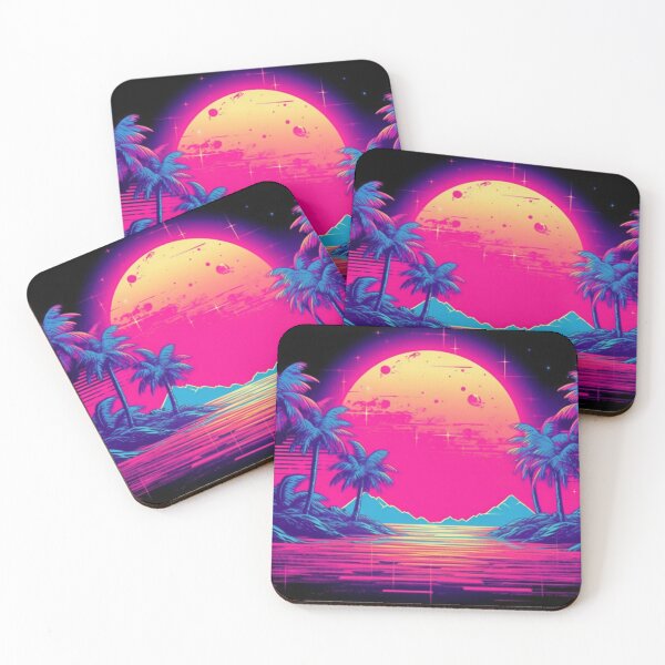 Item preview, 80s Synthwave Vintage Vaporwave Palm Island designed and sold by Nightarcade.