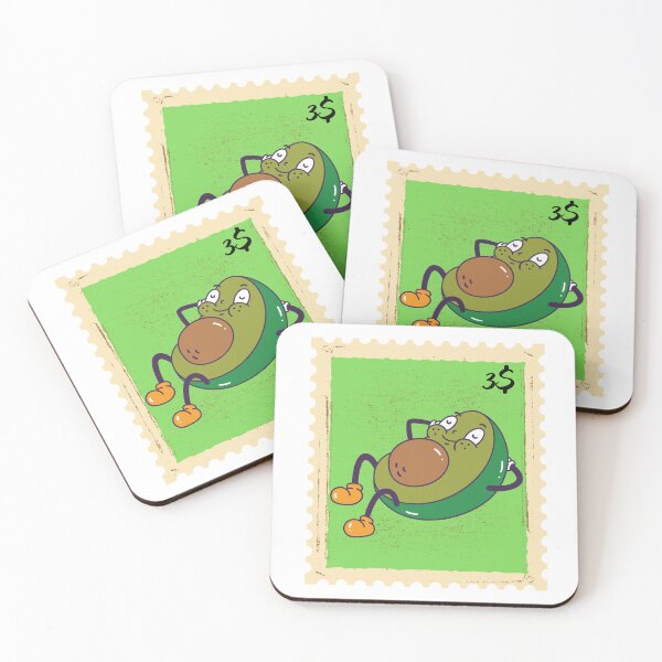Item preview, SERIES OF VINTAGE STAMPS. A GREEN AVOCADO designed and sold by infinitearte.